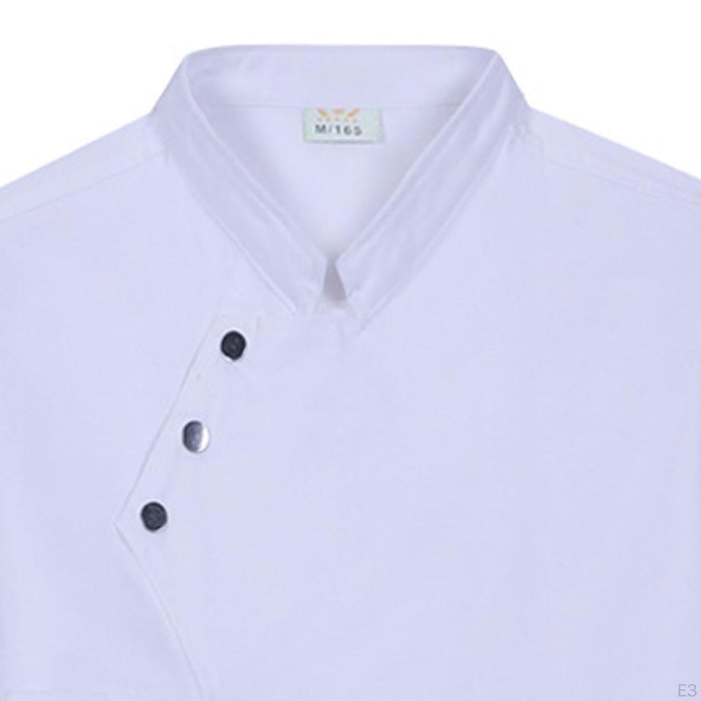 Chef Coat Clothing with Pocket Breathable Catering Waiter Apparel Cooker Classic Uniform for