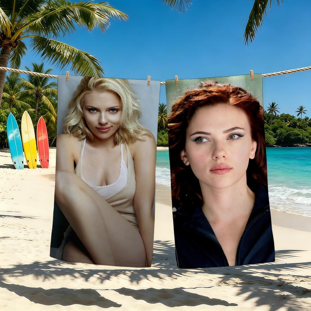 Towel For Outdoor S-Scarlett J-Johansson Actor Camping Beach Towel Super Absorbent Quick-Drying Summer Towel