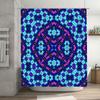 Blue Purple Green Bathroom Shower Curtain Waterproof Fabric Decorative Home Decoration 180X240cm (B)