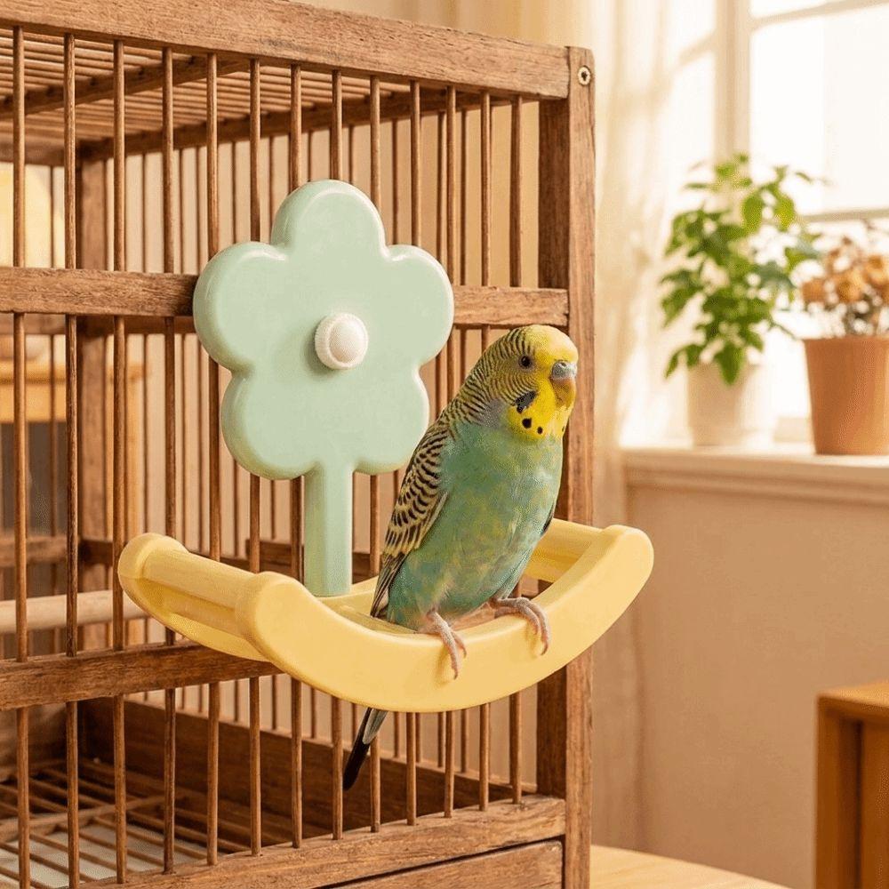 Hanging Bird Rocking Perch Stand Anti Slip Climbing Ladder Toy Bird Swing Toys Indoor Active Play