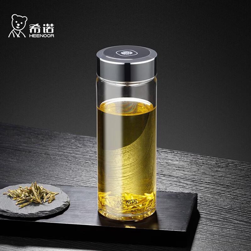 

Heenoor Borosilicate Glass Tea Infuser Mug