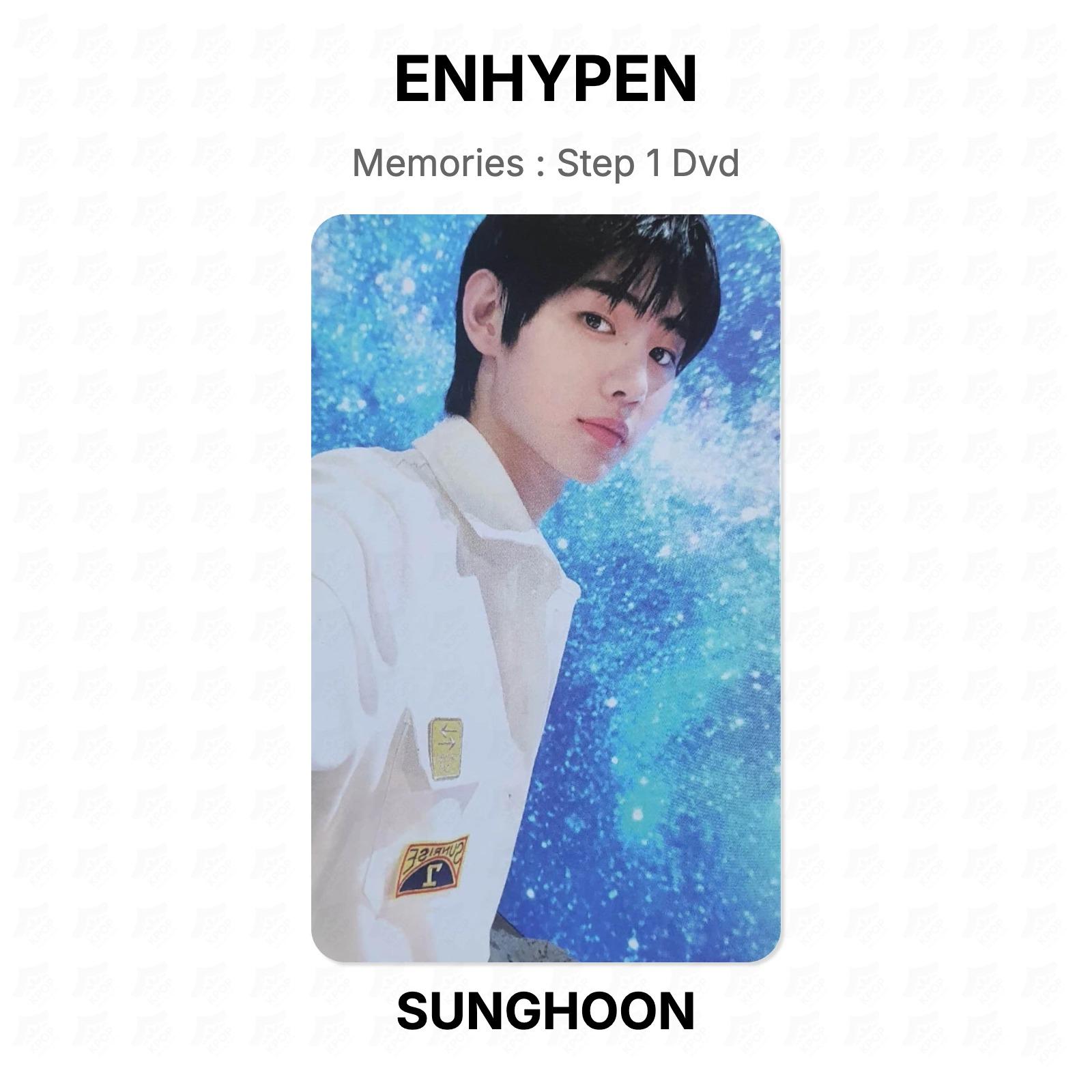 ENHYPEN Memories : Step 1 Dvd Official Photocard SUNGHOON