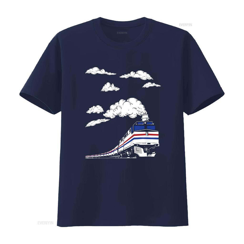 Super Fun Youth Train T shirt For Kids Children Boys Girls vintage Washed Soft fashion Top For Everyday Wear Stylish Slightly