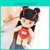 Nezha New Plush Toy Stuffed Doll With Red Braids Cushion Pillow Gift For Kids