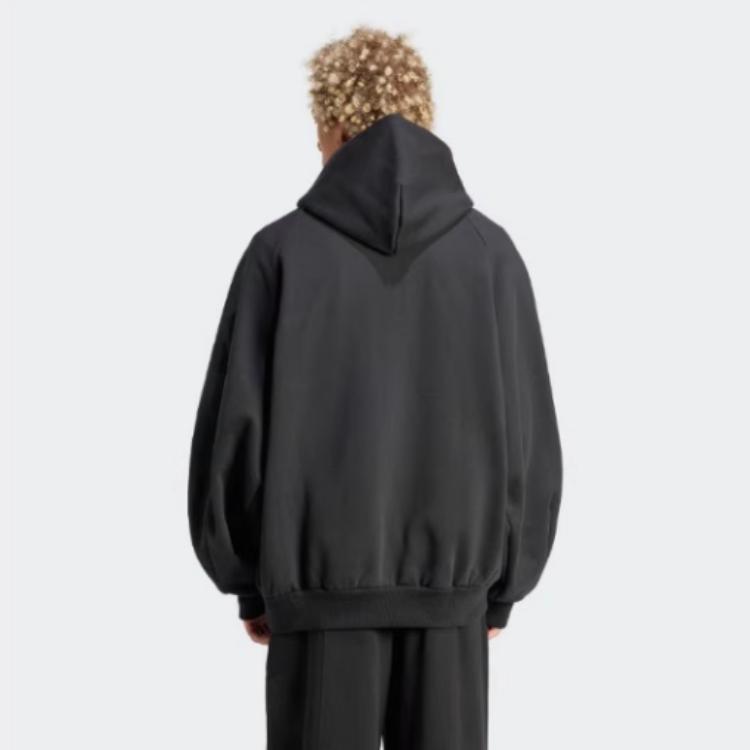 Adidas Comfortable Sports Zip-Up Hoodie Men Jackets Black JJ2267