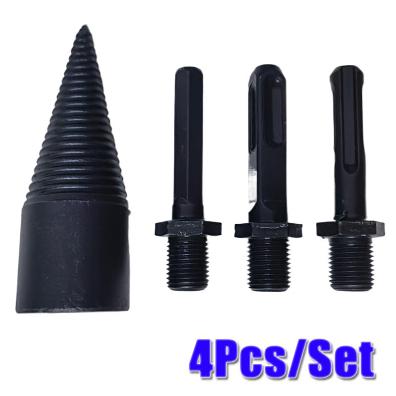 

31mm Wood Drill Bit Splitter Hammer Firewood Splitter Driller Square/Round/Hex Shank Split Hard Multi-Function Drilling Tools