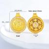 Golden Yellow Jambhala Pendant Necklace with Rhinestones for Men and Women – Wealth Attraction Gift