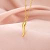 Cazador Red Color Enamel Italian Horn Necklace Gold Color Stainless Steel Necklaces Protection Jewelry Mother's Day Gifts