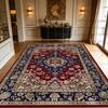 Persian Exotic Style Large Living Room Carpets Decoration Home Lobby Foldable Washable Fluffy Rug Bedroom Tatami Mat Non-slip