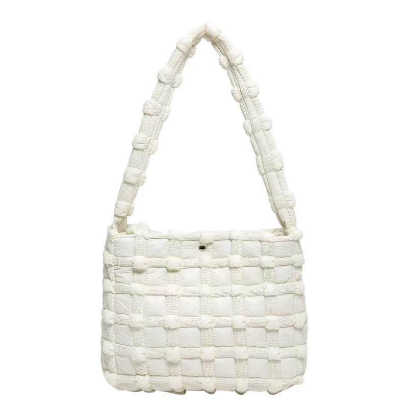 

Сумка через плечо для молодых женщин, повседневная минималистичная сумка-тоут, модная многофункциональная женская сумка через плечо белый