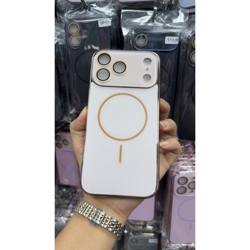 

Electroplating AG Matte Fine Ring Magnetic Suction Suitable for IPhone 17 Mobile Phone Case Apple 16 Advanced Lens Film 15 iPhone17