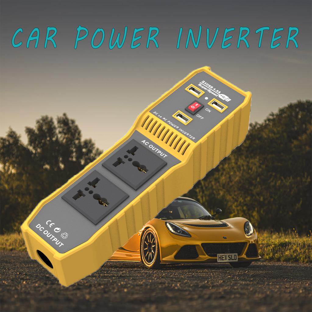 400W automobilový napájecí invertor Vysokofrekvenční modifikovaný sinusový měnič DC 12V na AC 220V s