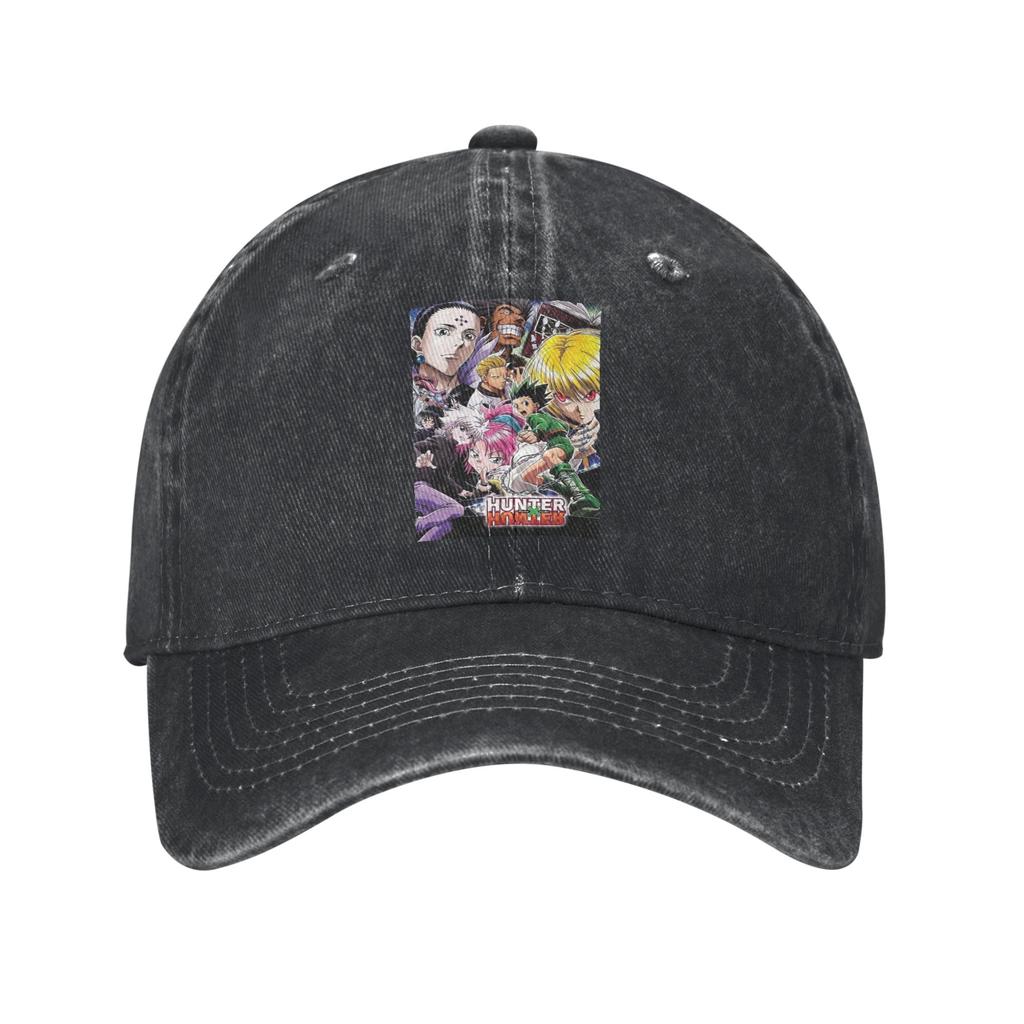 Anime HXH Hunter x Hunter Denim Fabric Cap Casual Baseball Caps Adjustable Hat Summer Unisex Baseball Hats