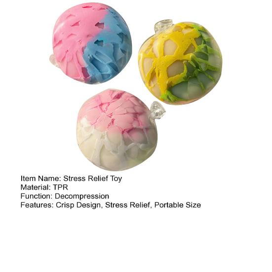 1/2/3Pcs Crisp Squeeze Ball Toy Handmade Stress Relief Shapeable Ball Sensory Fidget Toy Portable Moldable Decompression Ball Party Favors