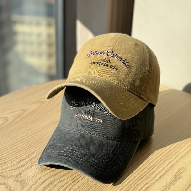 Baseball Cap For Women With Embroidered Design And Sun Protection For Spring And Autumn Wear