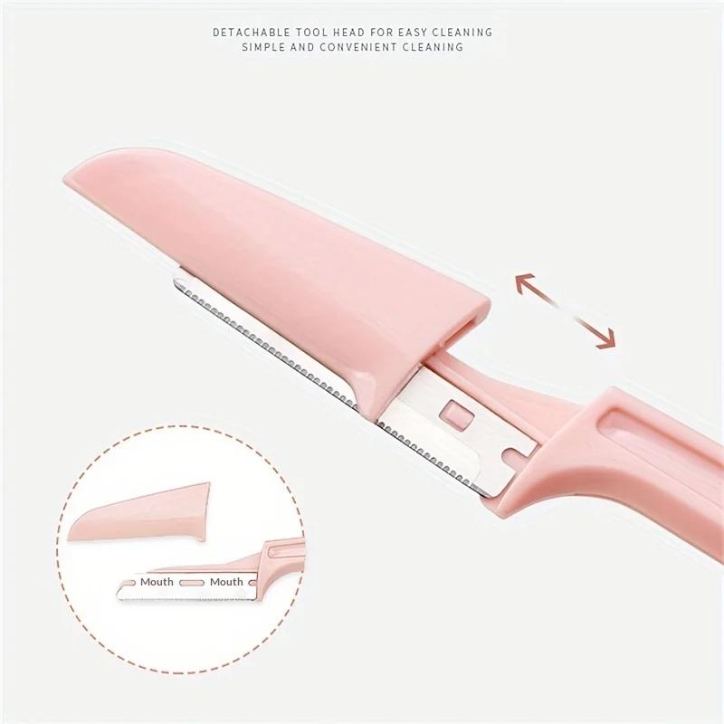 Precision 3Pcs Eyebrow Trimmer Set for Professional Facial Hair Shaping and Removal