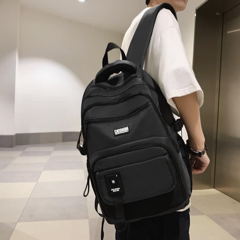 Backpack Female Letter Student Schoolbag Couple Travel Backpack