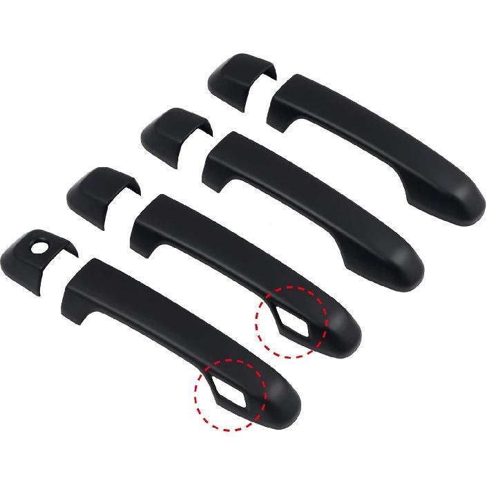ITrims Door Handle Cover Trim for Toyota 4Runner 4WD N280 Prado J150 2010-2024 2018 2019 2020 Car Styling Accessories Exterior Door Handles 8PCS ABS