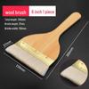 Wool-Latex Paint Brush with Wooden Handle, Soft Non-Shedding Bristles, Ideal for Wall Cleaning and Painting
