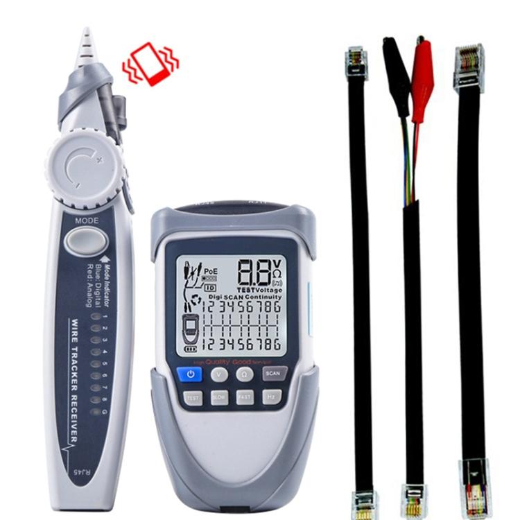 ET613 Network Cable Tester Wire Tracker Battery Voltage POE Test Multi-function Cable Tester ET613