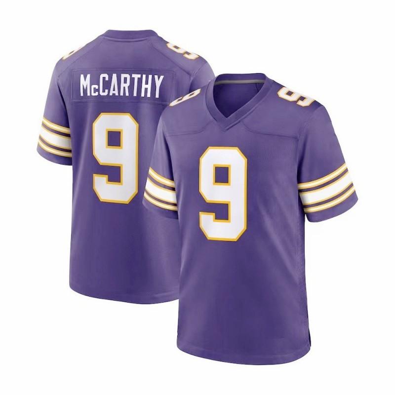 Dětský vyšívaný fotbalový dres NFL - Minnesota Vikings Sportovní uniforma pro mládež