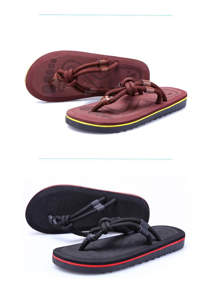 Men's Non-Slip Summer Flip-Flops: Vietnam Beach Sandals for Couples