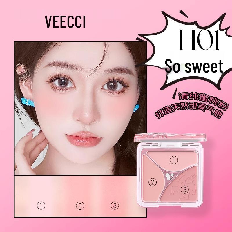 

VEECCI VEECCI Трехцветные румяна для настроения «Розовый кролик» для женщин