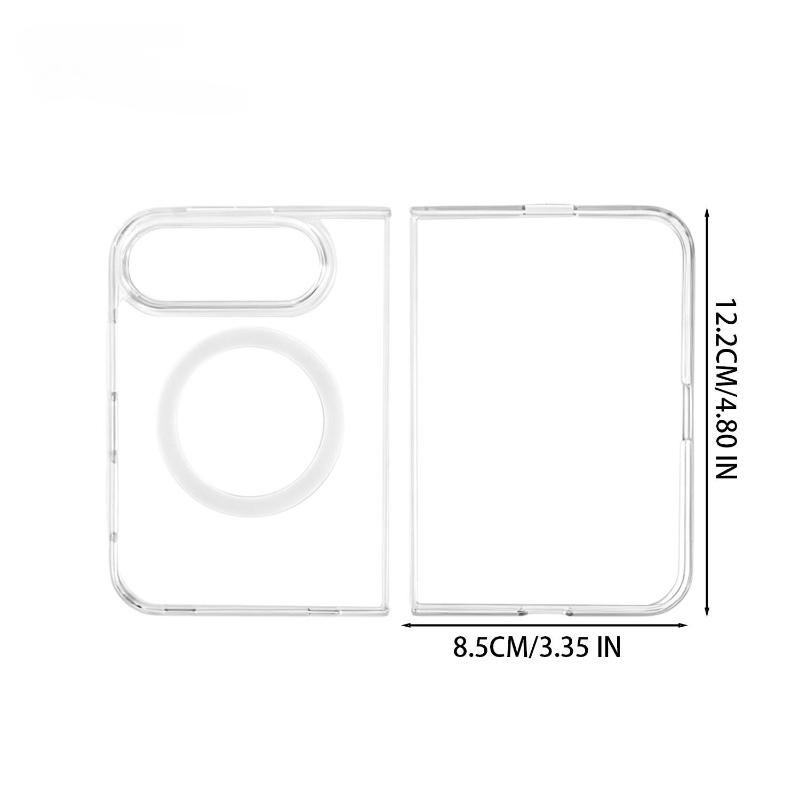 For 18 Ultra/18 Pro/18 Pro Max Transparent Magnetic Case Wireless Charging for Magsafe Slim PC Hard Clear Phone Cover