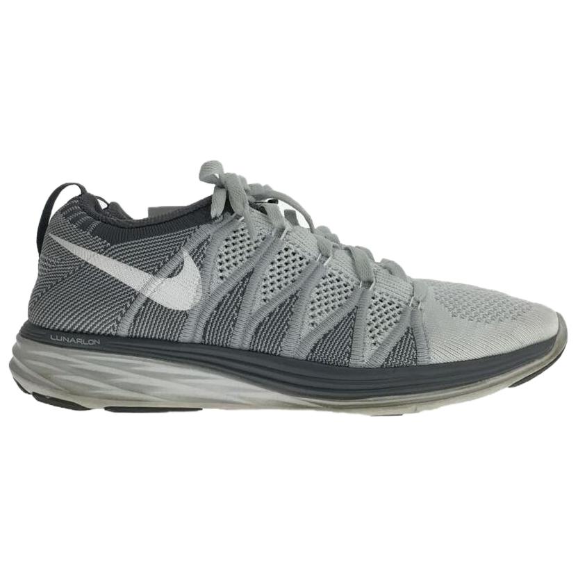 Nike  Flyknit Lunar 2 Pure Platinum Wolf Grey Women Sneakers White 620658-011