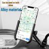 Universal Aluminum Motorcycle & Electric Vehicle Phone Holder - Shockproof, Fits Left/Right Mirrors