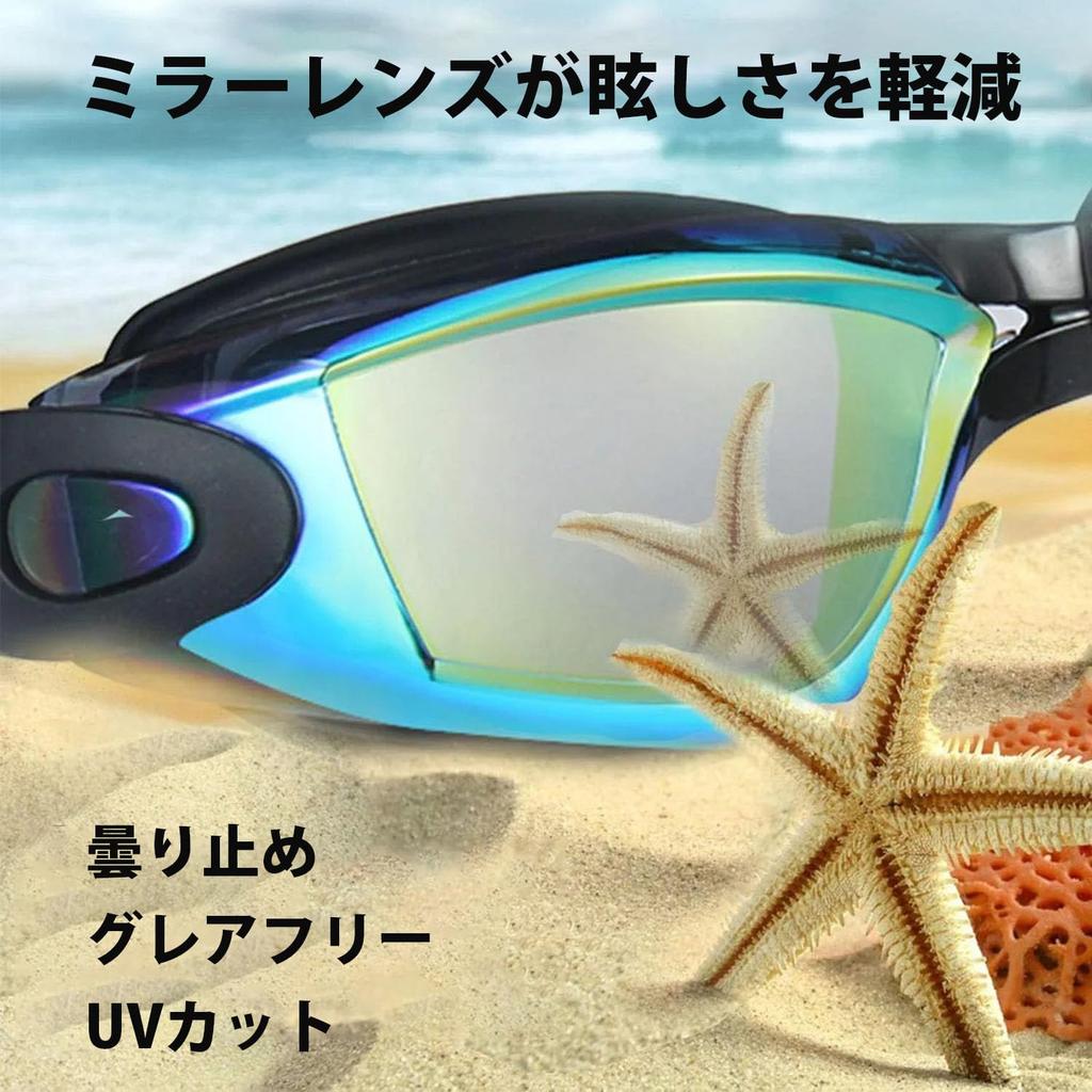 Being Professional Swimming Goggles with UV Protection and Watertight Protection for Men and Soft Silicone Nose Wide Field of Underwater Goggles