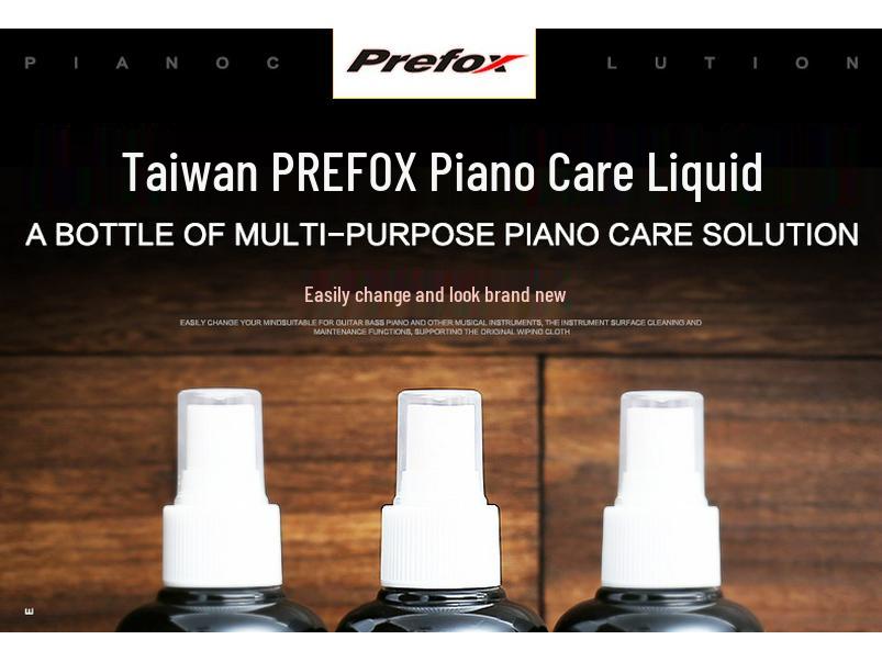 Prefox Musical Instrument Care Set: Piano, Guitar & Violin Polish and Cleaner