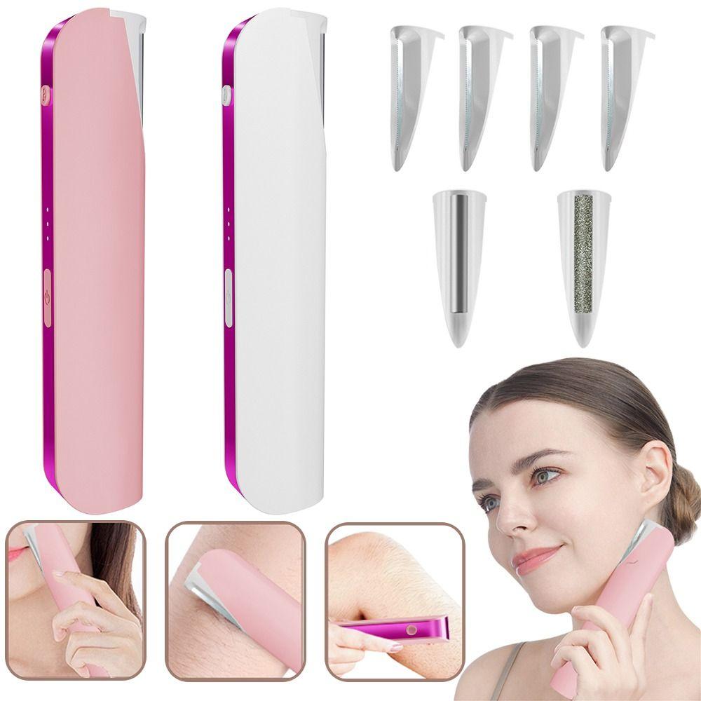 3 Customizable Speeds Electric Shaver 2-in-1 Design Dermaplaning Tool Women's Hair Removal