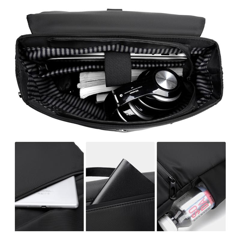 Высококачественный водонепроницаемый мужской рюкзак для ноутбука — фото 6