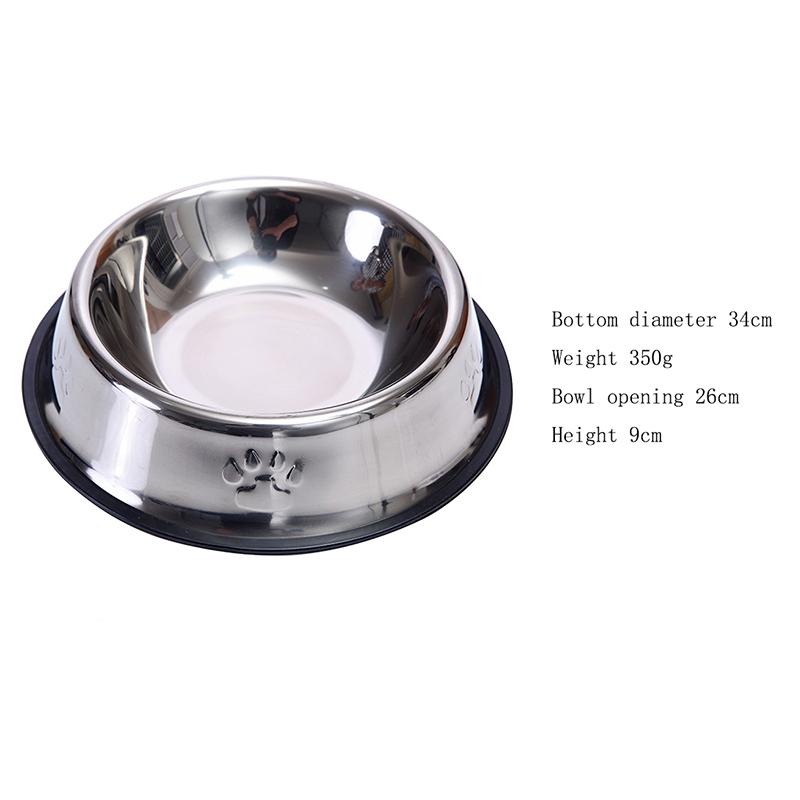Stainless Steel Pet Dog Bowl Food Storage Container Dog Food Bowl Water Bottle Pet Bowl Feeder Dish For Small Large Dogs Cats