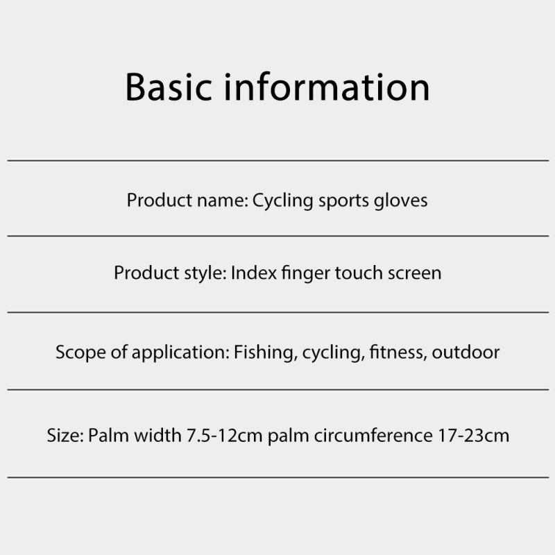 Fishing Gloves Full Finger Men Women's Fishing Gloves Long Touchscreen Breathable Fishing Accessories 1Pair