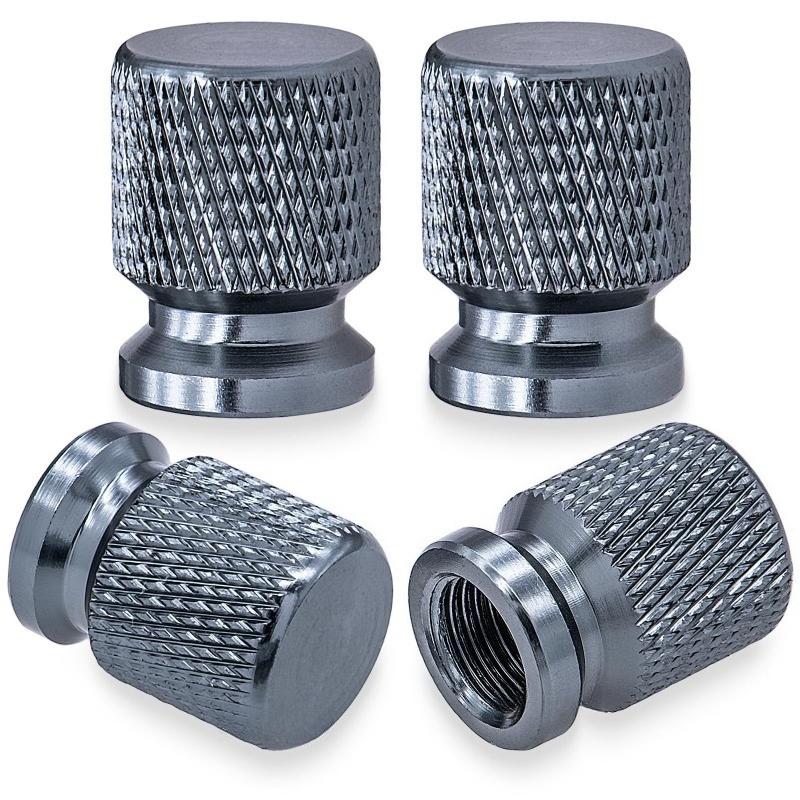 Tire Valve Stem Caps, Anodized Aluminum Wheel Valve Covers Accessories, Universal for Cars, SUVs, Bikes, Trucks and Motorcycles