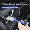 Car air conditioning outlet gap brush Nylon silk soft hair car interior detail double head dust removal cleaning brush