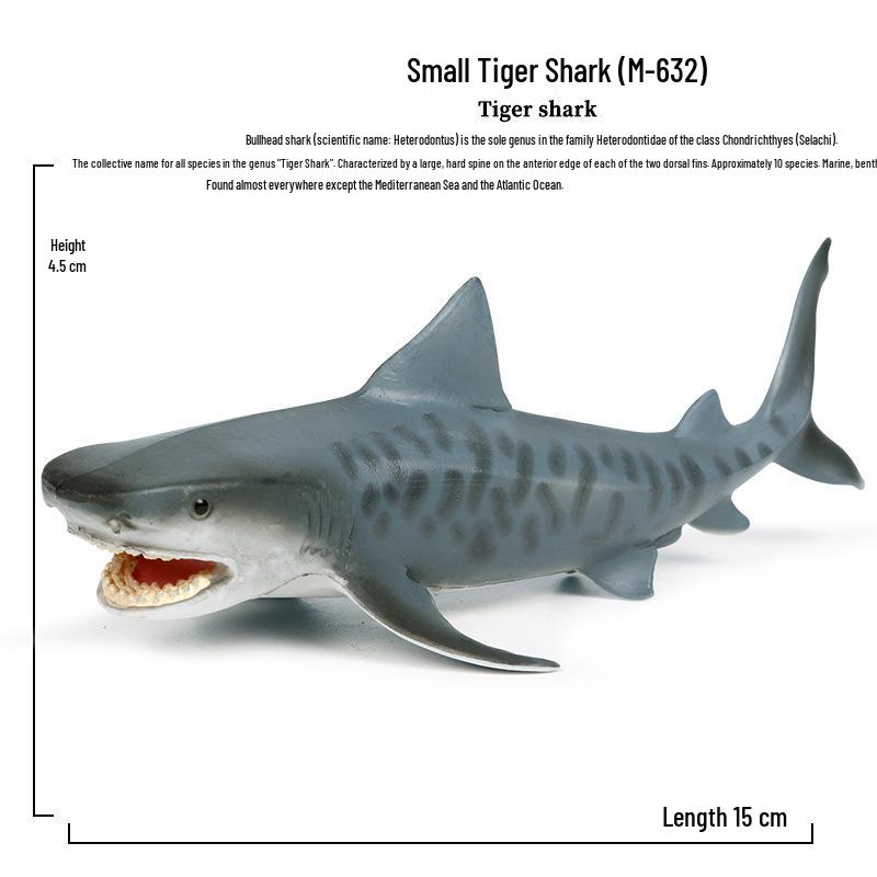 Children's Marine Life Simulation: Shark & Whale Models - Great White, Zebra, Tiger Shark Toys & Ornaments