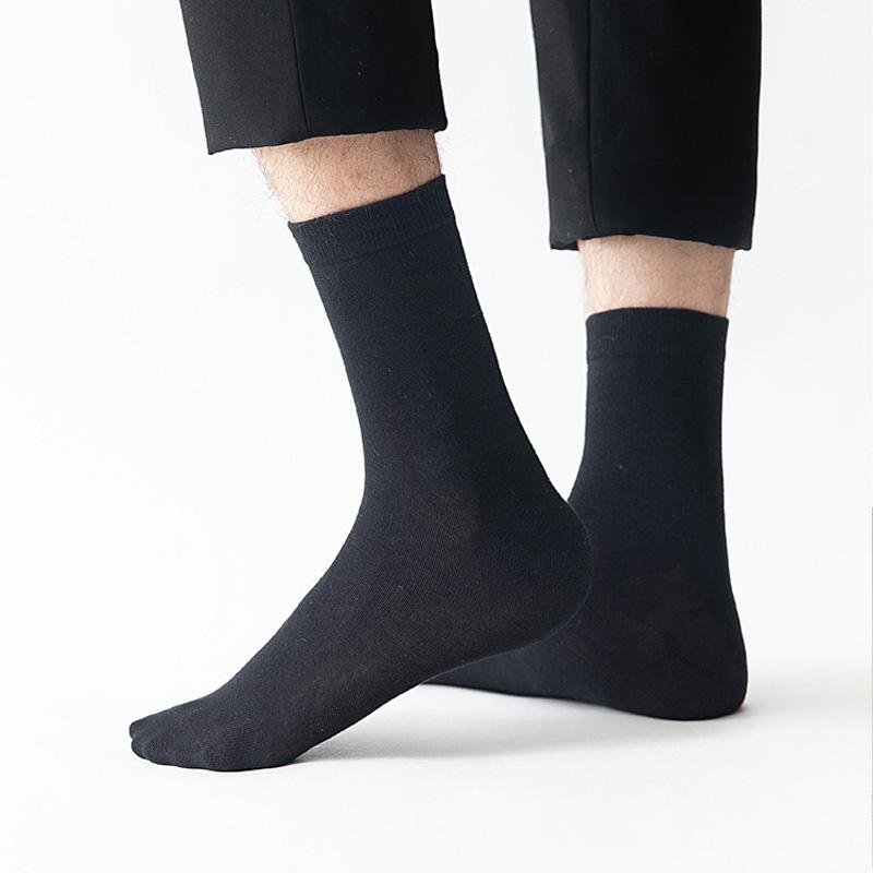10 Pairs Plus Size Men's Socks Cotton High Quality Black White Business Soft Breathable Winter Male Long Socks New Style