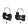 Portable 4 Dial Digit Combination Lock Weatherproof Protection Security Padlock Outdoor Gym Safely Code Lock
