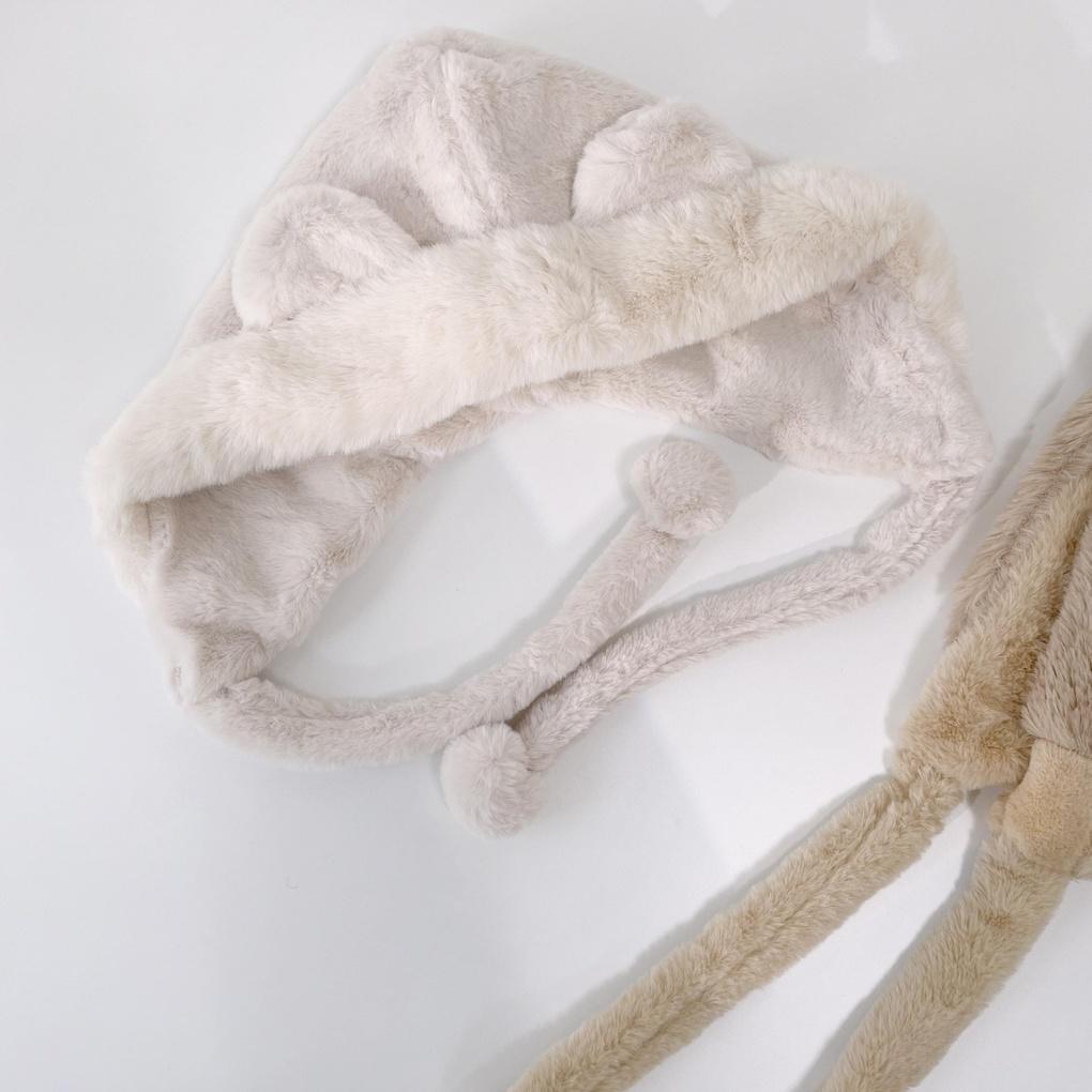 Unisex Daily Fur Bear Hooded Winter Hat