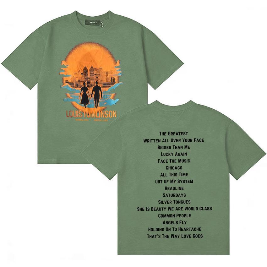 Louis Tomlinson Trendy Album 2026 T Shirt Unisexs Women Summer Short Sleeve Casual Tshirts High Quality Oversized Tshirt Fans Gift