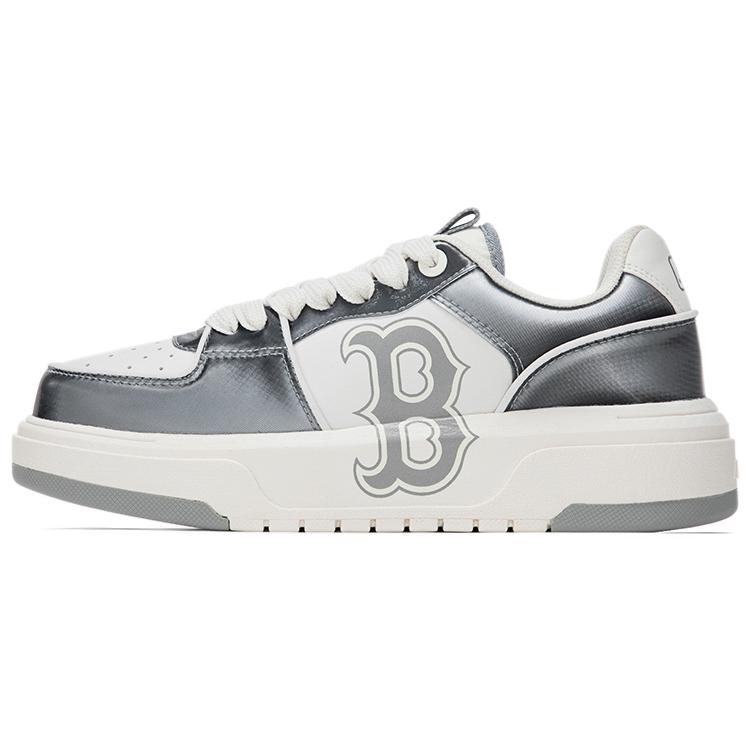 MLB Chunky Liner 24SS Boston Red Sox , Height Increasing , Big Brother Shoes , Platform Artificial Leather Low Top (Unisex) Skate Shoes