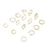 16-Piece Trendy Metal Bow Heart Ring Set