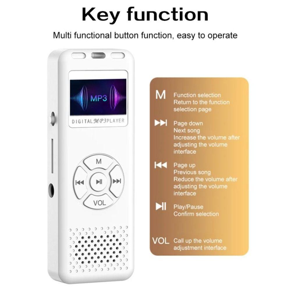High Capacity Student MP3 Long Strip Mini Music Player Portable MP3 Music Player Children Gift