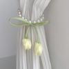 Pearl Chain Tulip Curtain Straps Magnetic Curtain Buckle Fashion Window Ties  Wedding Room