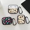 Earphone Cover Case For Airpods 4 2 1 Pro2 3 Pro Pro3 Leopard Heart Love Cases