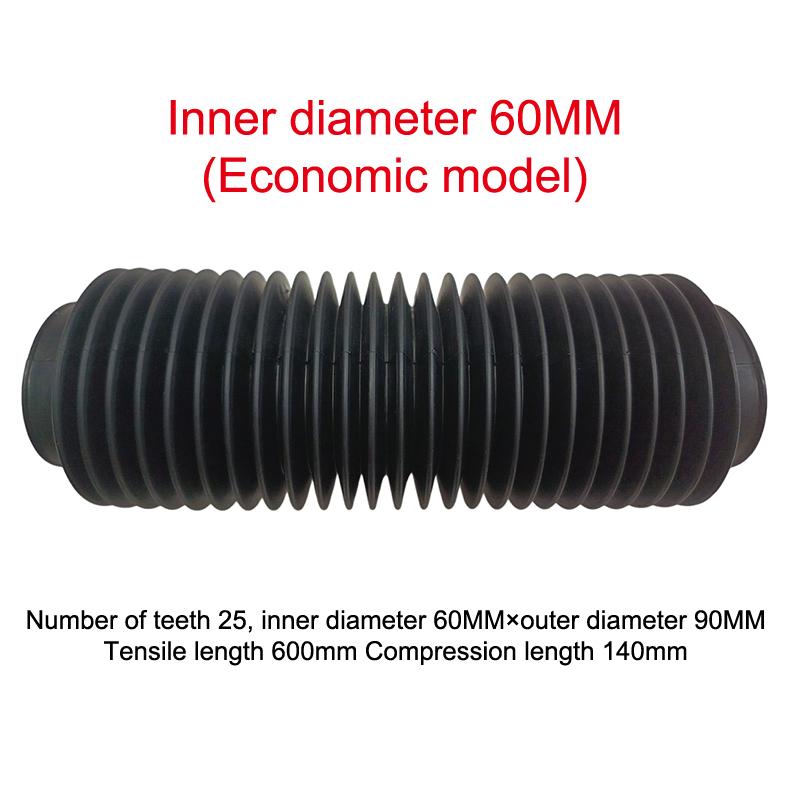 Rubber Corrugated Sleeve Nitrile Oil Resistant Flexible Moulded Bellows for Vehicle Shock Absorption Pipe Protection