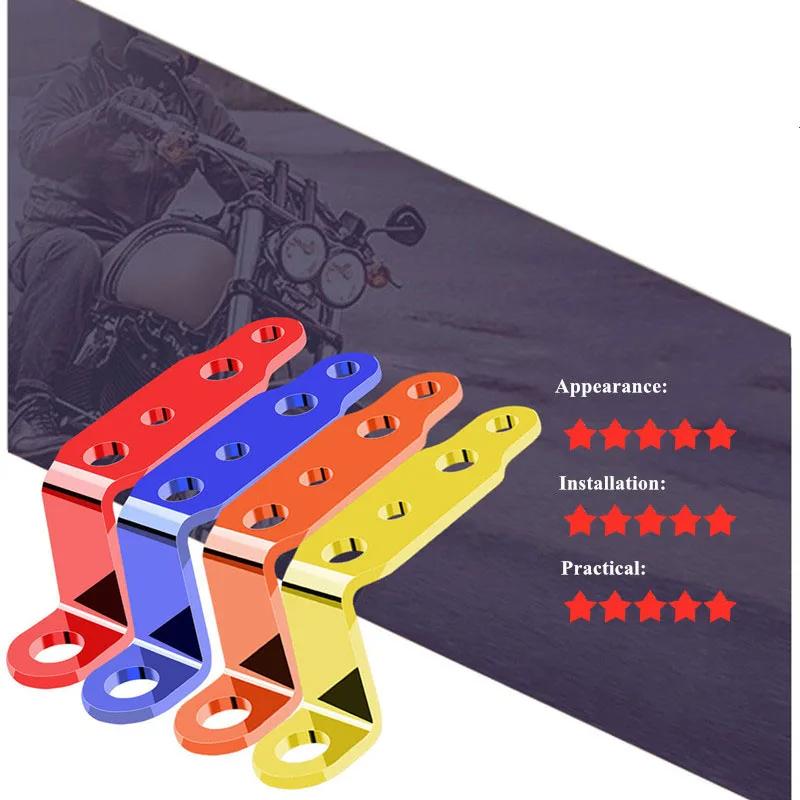 1PC Motorcycle LED Headlight Bracket Rearview Mirror Lamp Spotlight Extension Holder Clamp Motorbike Scooter Accessories